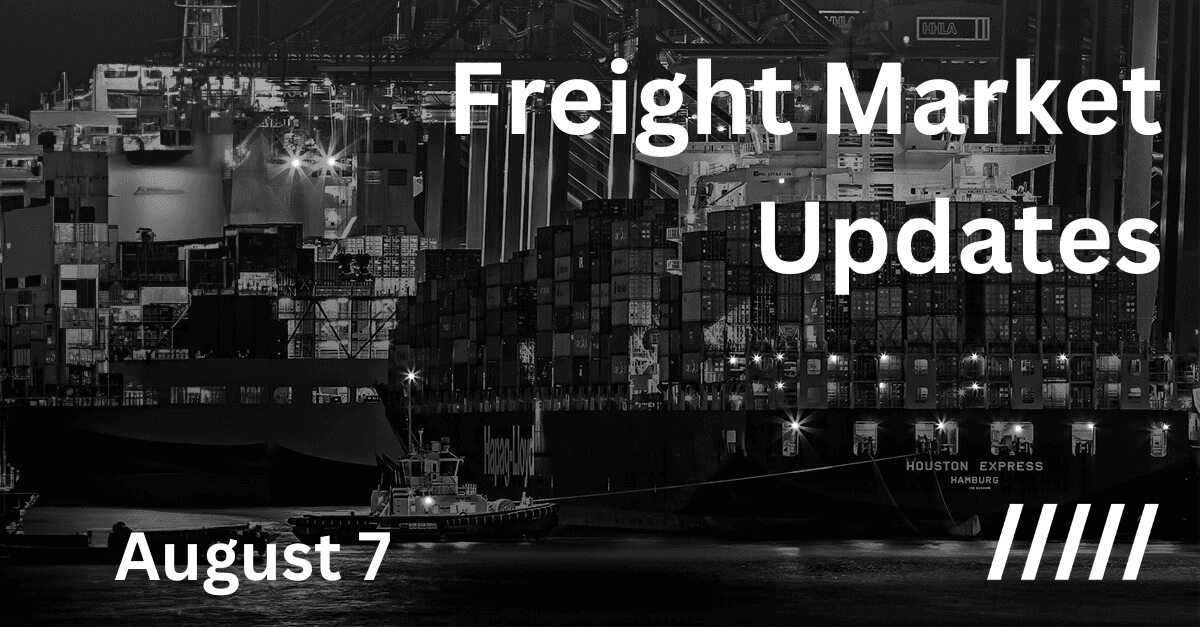 Freight market update - 7 August 2024