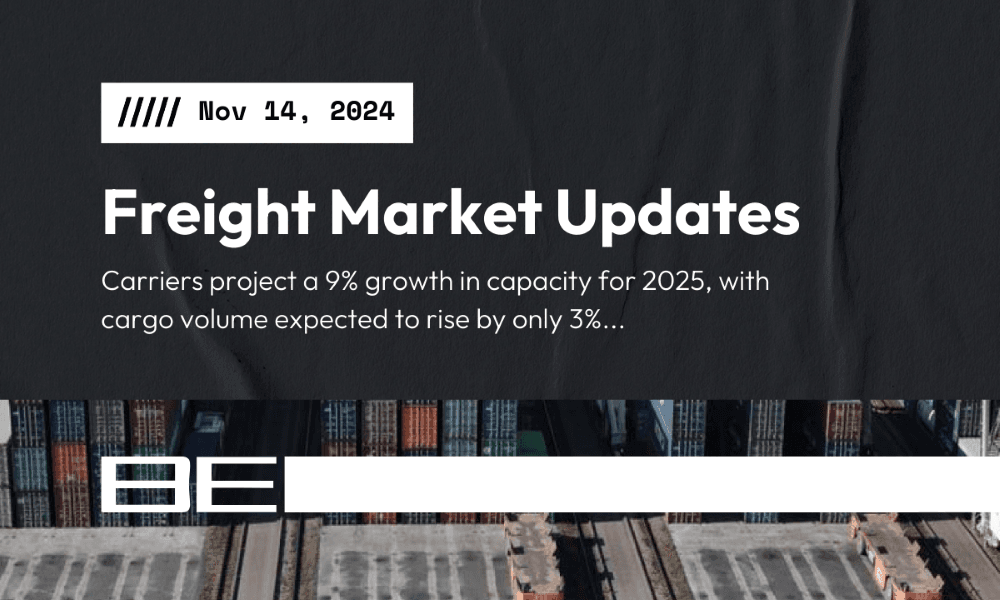 Freight market update - 14 November 2024